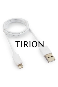 Кабель USB Гарнизон GCC-USB2-AP2-1M-W AM/Lightning, для iPhone5/6/7, IPod, IPad, 1м, белый, пакет