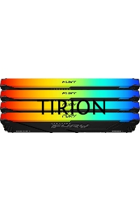 Оперативная память Kingston 64GB 3200MHz DDR4 CL16 DIMM (Kit of 4) FURY Beast RGB
