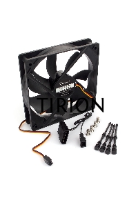 Вентилятор Gembird 17609 черный 2500rpm 47db 3-pin