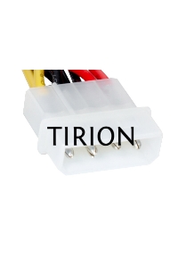 Кабель питания EX138936RUS SATA ExeGate EX-CC-SATA-PS (Molex 4pin/SATA15pin, 0,15м)