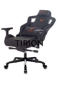 Кресло игровое Knight TITAN черный ромбик эко.кожа с подголов. крестовина металл