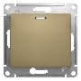 Механизм выключателя 1-кл. СП GLOSSA 10А IP20 10AX с подсветкой титан SchE GSL000413