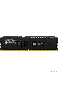Оперативная память Kingston Fury Beast Black, DDR5, 32GB (1x32 GB), 6000 MHz, CL36, радиатор, чёрный