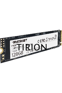 Накопитель SSD Patriot P300, 128GB, PCIe 3.0 x4, M.2 2280, NVMe, R/W 1600/600