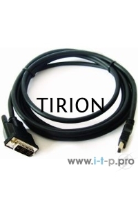 Кабель HDMI-DVI Cablexpert CC-HDMI-DVI-15, 19M/19M, single link, медь, позол.разъемы, экран, 4.5м, черный, пакет