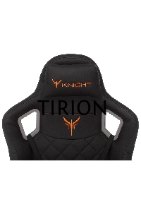 Кресло игровое Knight TITAN черный ромбик эко.кожа с подголов. крестовина металл
