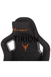 Кресло игровое Knight TITAN черный ромбик эко.кожа с подголов. крестовина металл