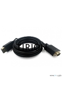 Кабель DisplayPort->VGA Cablexpert CCP-DPM-VGAM-10, 3м, 20M/15M, черный, экран, пакет
