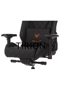 Кресло игровое Knight TITAN черный ромбик эко.кожа с подголов. крестовина металл