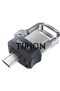 Флеш диск 64GB SanDisk Ultra Android Dual Drive OTG, m3.0/USB 3.0, Black