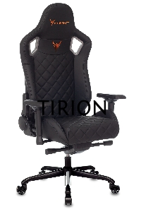 Кресло игровое Knight TITAN черный ромбик эко.кожа с подголов. крестовина металл