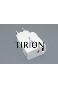 Блок питания (сетевой адаптер) Amperin USB-А, USB-C (YDS-TC045-011) 45W, белый
