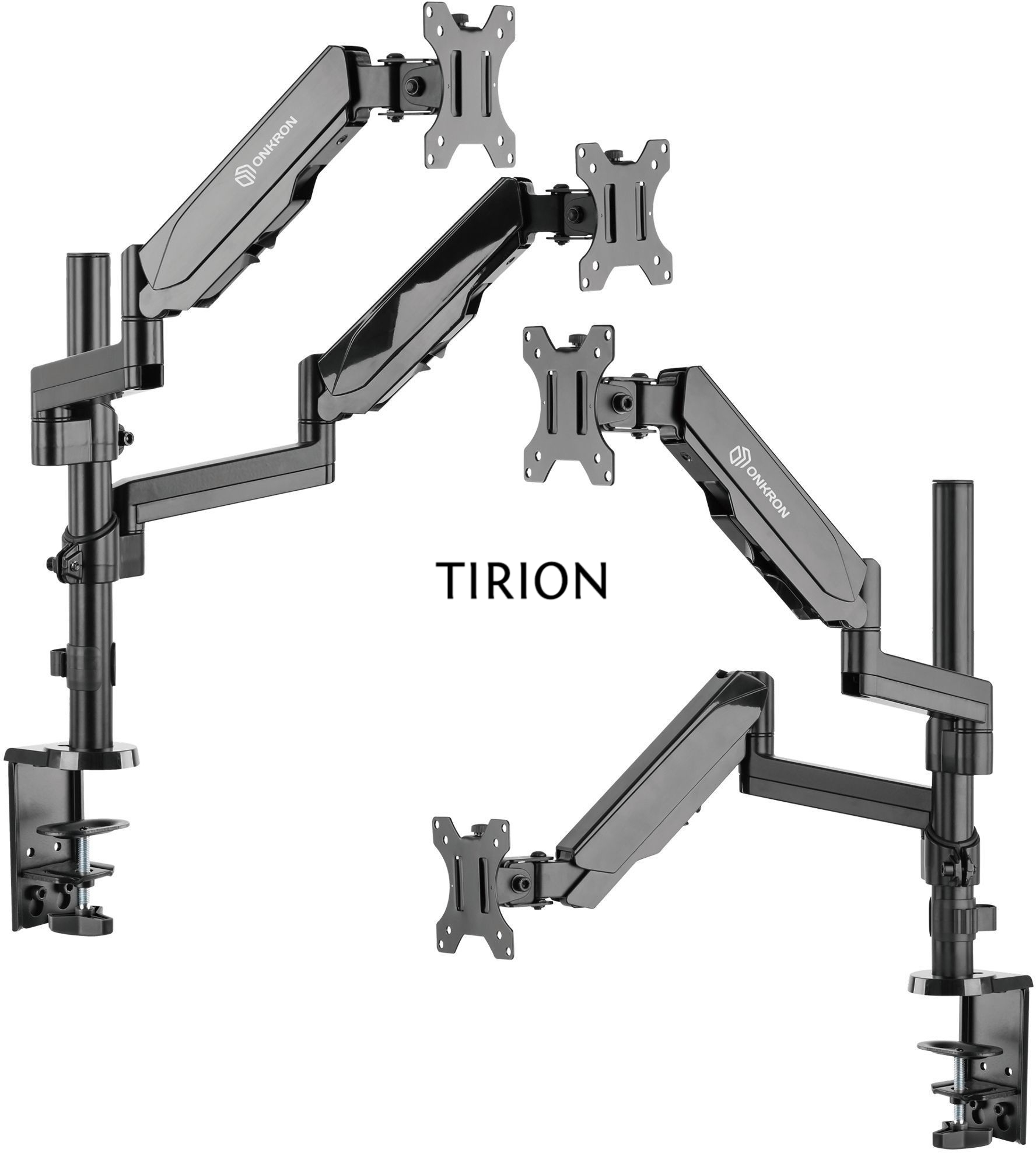 Кронштейн (держатель) ONKRON G140 для двух мониторов 13