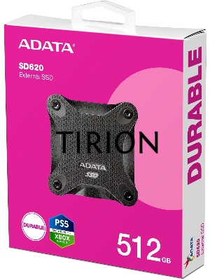 Внешний накопитель SSD 512GB A-DATA SD620, External, USB 3.2, [R/W -550/500 MB/s] черный