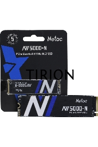 Накопитель SSD Netac NV5000-N, 2Tb, M.2 2280, PCIe 4.0 x4, NVMe, R/W 4800/4400, с радиатором