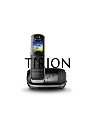 Телефон беспроводной (DECT) Panasonic KX-TGJ320RUB ной, АОН, черный, автоответчик