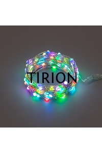 Гирлянда Роса 10м, 100LED, RGB, IP44, на батарейках 3хАА, с пультом 44 режима NEON-NIGHT