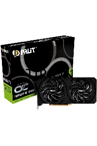 Видеокарта Palit RTX4060 INFINITY 2 OC NVIDIA GeForce RTX 4060 8Gb 128bit PCI-E 4.0 GDDR6 1830/17000 HDMIx1 DPx3 HDCP Ret