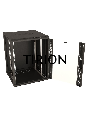 Шкаф настенный Hyperline TWB-1566-GP-RAL9004 19-дюймовый (19