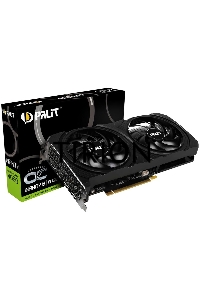 Видеокарта Palit RTX4060 INFINITY 2 OC NVIDIA GeForce RTX 4060 8Gb 128bit PCI-E 4.0 GDDR6 1830/17000 HDMIx1 DPx3 HDCP Ret