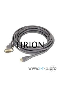 Кабель HDMI-DVI Cablexpert CC-HDMI-DVI-10MC, 19M/19M, single link, медь, позол.разъемы, экран, 10м, черный, пакет