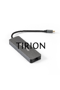 Док-станция ExeGate DUB-21C/PD/HL (кабель-адаптер USB Type-C --> 2xUSB3.0 + PD 100W + HDMI 4K@60Hz + Lan RJ45 10/100/1000Mb, Plug&Play, серая)