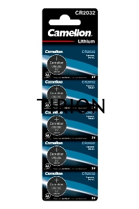 Элемент питания литиевый Camelion CR CR2032 BL-5 (блист.5шт)