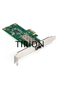Сетевой адаптер ExeGate EXE-i210-F1 (PCI-E x1 v2.0, порт 1xSFP (медный), 10/100/1000Mbps, Gigabit Server NIC Intel Chipset I210-F1)