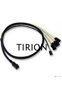  Кабель ACD-SFF8643-SATASB-10M, INT SFF8643-to-4*SATA+SB (MiniSAS HD -to- 4*SATA+SideBand internal cable) 100cm