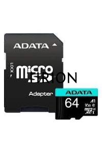 Карта памяти MICROSDXC UHS-I U3 V30S A2 100/75 MB/s 64GB RETAIL W/1 ADAPTER