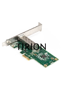 Сетевой адаптер ExeGate EXE-i210-F1 (PCI-E x1 v2.0, порт 1xSFP (медный), 10/100/1000Mbps, Gigabit Server NIC Intel Chipset I210-F1)