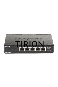 Коммутатор D-Link DGS-1100-05PDV2/A1A, L2 Smart Switch with 4 10/100/1000Base-T ports and 1 10/100/1000Base-T PD port(2 PoE ports 802.3af (15,4 W), PoE Budget 18W from 802.3at / 8W from 802.3af).2K Mac address,