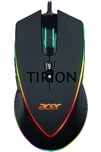 Мышь проводная Acer OMW131 черный, 6400 dpi, USB, кнопки - 7