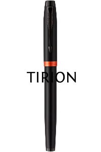 Ручка роллер Parker IM Vibrant Rings T315 (CW2172945) Flame Orange PVD F черн. черн. подар.кор.
