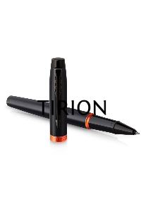 Ручка роллер Parker IM Vibrant Rings T315 (CW2172945) Flame Orange PVD F черн. черн. подар.кор.