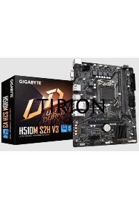 Материнская плата Gigabyte H510M S2H V3, LGA 1200, Intel H470, 2xDDR4, 4xSATA, 1xM.2, 1xPCIe 3.0 x16, 1xDP, 1xHDMI, 1xVGA, 1x 1Gb LAN, 2xUSB-A 3.2 Gen 1, 4xUSB-A 2.0, 3x 3.5 мм, 7.1, mATX