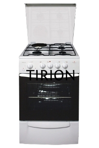 Комбинированная плита Darina F KM341 323 W, 50х56см, 3 газ. конфорки + 1 эл. горелка, эл. духовка