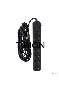 Сетевой фильтр Ippon BK-6-EU-5-10-B 5м (6 розеток) черный (коробка)