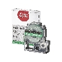 Кассета с лентой S'OK by Sakura Printing K4GWP для Epson , белый на зеленом, 12мм/8м