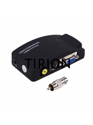 Конвертер BNC\RCA + S-video на VGA (в комплекте переходник гн. BNC – шт. RCA)  Rexant