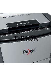 Шредер Rexel Optimum AutoFeed 300X черный с автоподачей (секр.P-4)/фрагменты/300лист./60лтр./скрепки/скобы/пл.карты