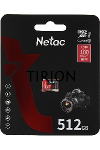 Флеш-накопитель NeTac P500 Extreme Pro MicroSDXC 512GB V30/A1/C10 up to 100MB/s