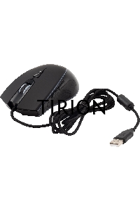 Мышь проводная Acer OMW131 черный, 6400 dpi, USB, кнопки - 7