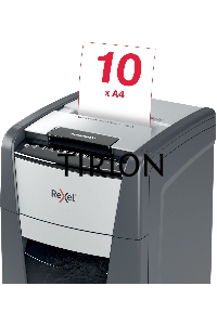 Шредер Rexel Optimum AutoFeed 300X черный с автоподачей (секр.P-4)/фрагменты/300лист./60лтр./скрепки/скобы/пл.карты