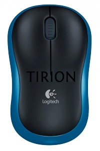 Мышь беспроводная Logitech M185 синий, 1000 dpi, радиоканал, USB, кнопки - 3