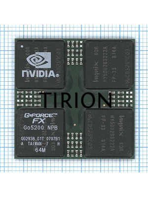 Чип nVidia GeForce FX GO5200 NPB (64M)
