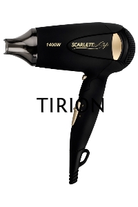 Фен Scarlett SC-HD70IT10 черный/золотистый 1400Вт