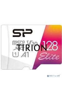 Флеш карта microSD 128GB Silicon Power Elite A1 microSDXC Class 10 UHS-I U3 100 Mb/s (SD адаптер)