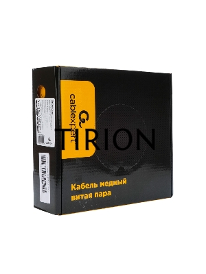Кабель Cablexpert (RU) FTP indoor 4x2x0.51, медный, кат.5e, однож., 100м, box, серый