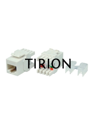 Модуль Hyperline KJ8-8P8C-C5E-180-WH информ. KeystoneRJ45 кат.5E UTP бел. (упак.:1шт)